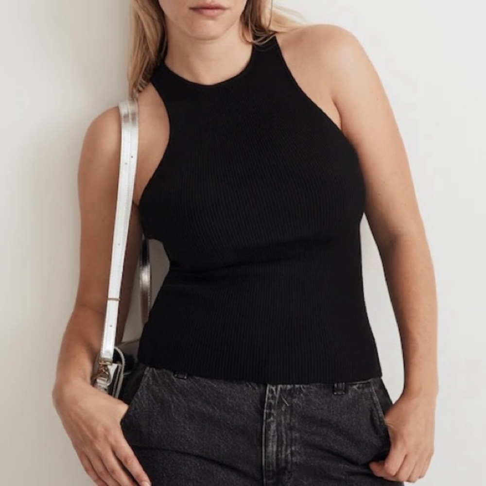 Madewell Signature Knit Cutaway Sweater Tank